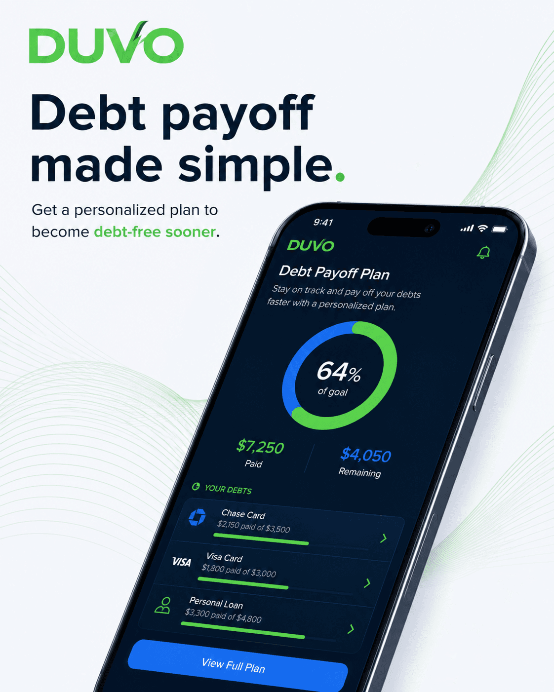 DUVO debt payoff progress