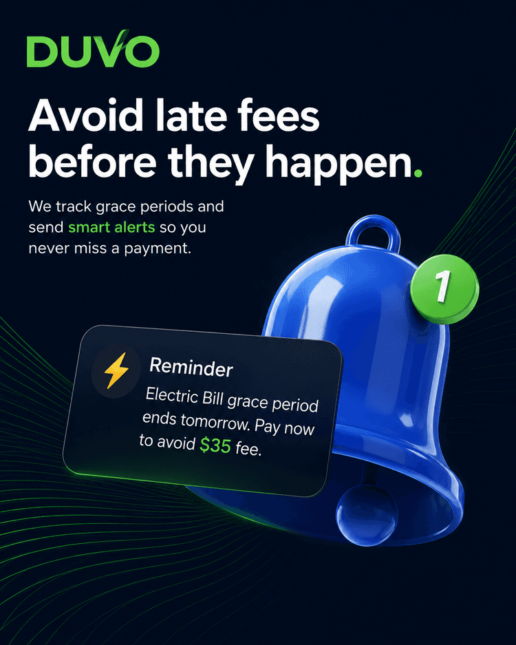 Late fee alerts